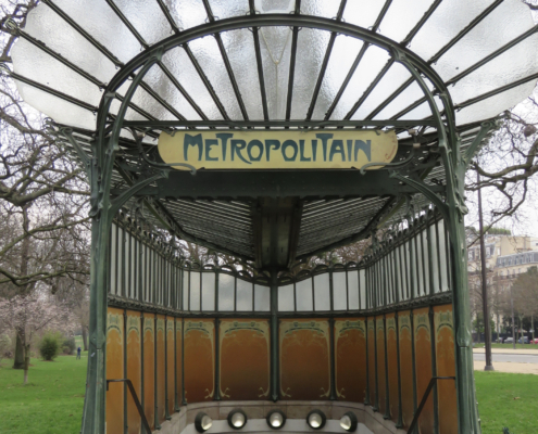 Entree Porte Dauphine, de laatste originele glasoverkapping