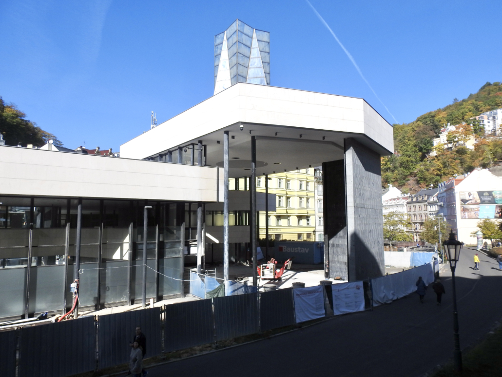 Het grote atrium, nu in renovatie