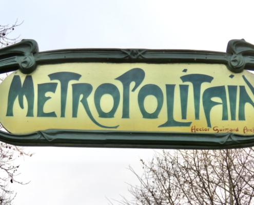 Typische Guimard's lettertype