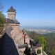 Het kasteel met fabelachtig uitzicht over de Elzas