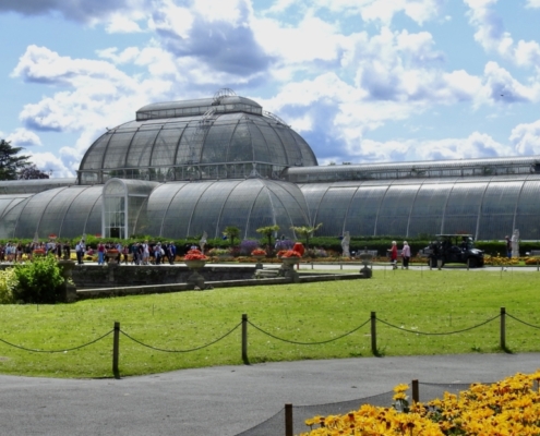 Het palmenhuis in Kew Gardens
