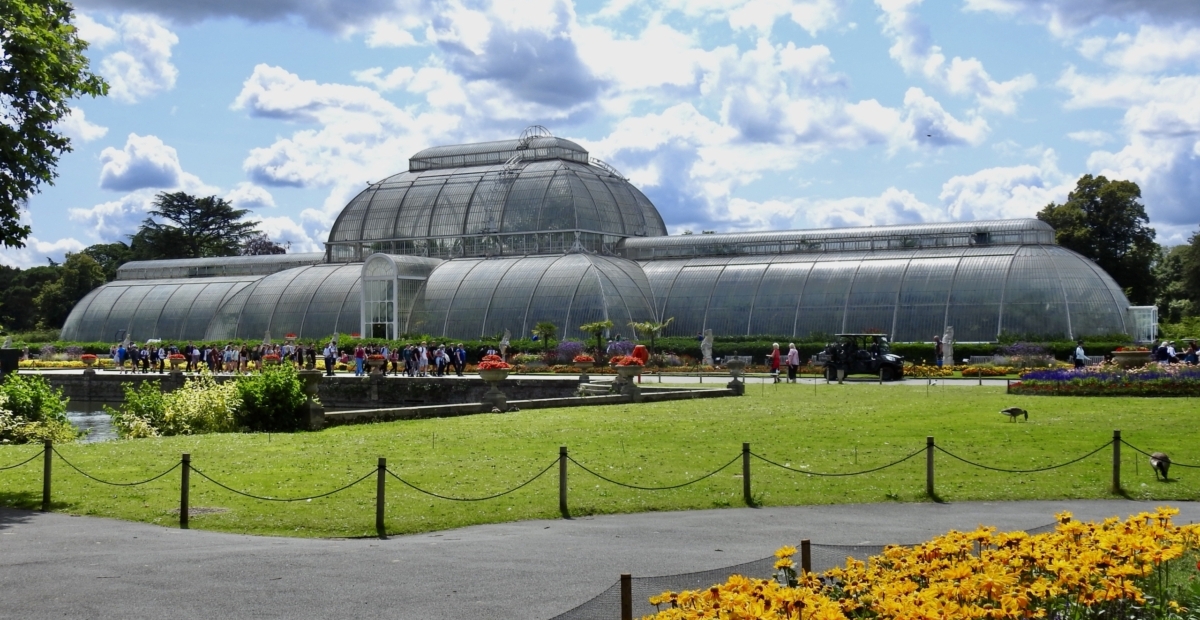 Het palmenhuis in Kew Gardens