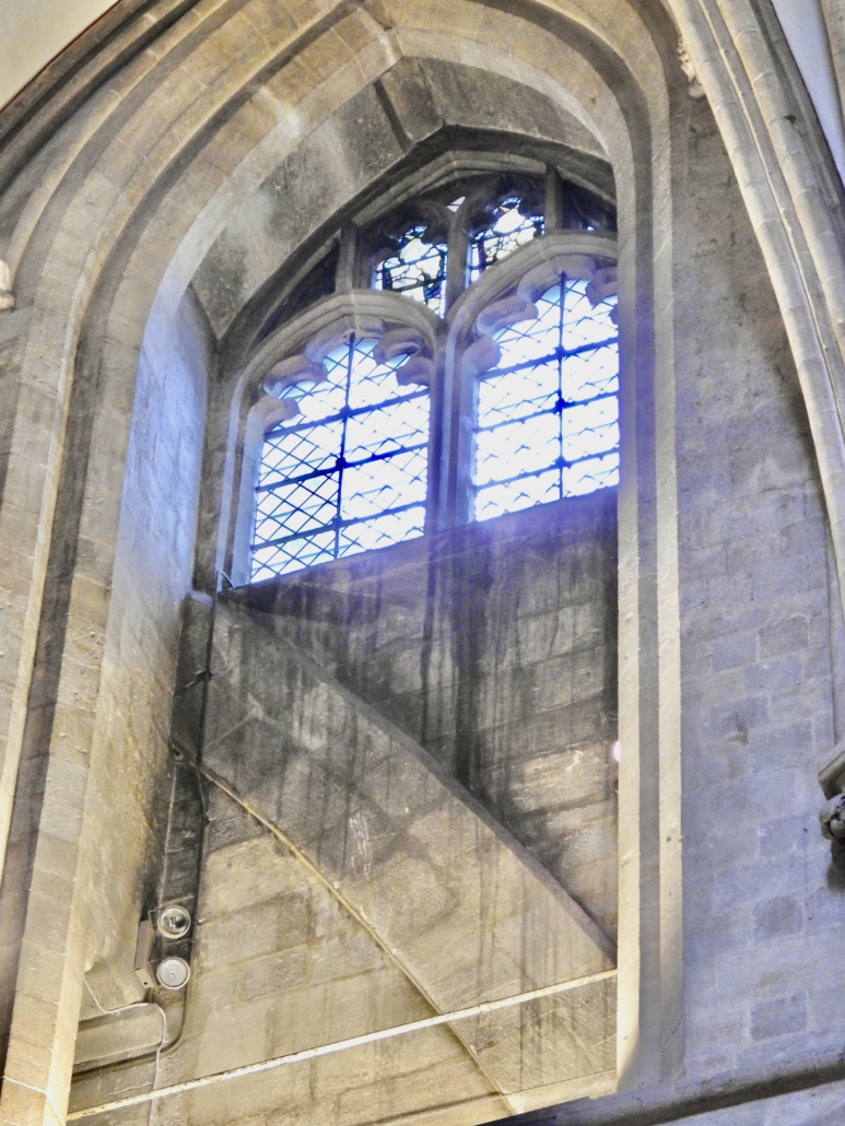 Detail van het ingekorte venster